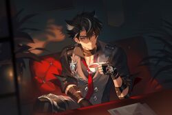 wriothesley (genshin impact) from genshin impact by xuanjilingzhu