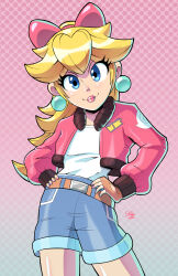 princess peach from mario kart