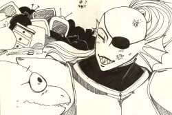 alphys from inktober by konaeldeen