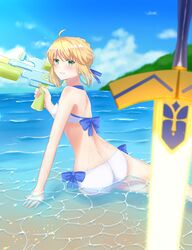 artoria pendragon (swimsuit archer) from fate/grand order by sii artatm