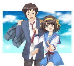 kyon from suzumiya haruhi no yuuutsu