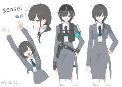 female sensei (blue archive) from blue archive