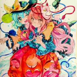 hata no kokoro from touhou
