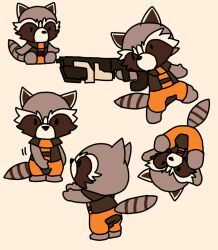 rocket raccoon from guardians of the galaxy