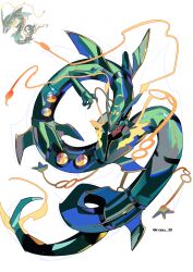 mega rayquaza from pokemon by karmaho