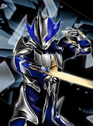 hunter knight tsurugi from ultraman mebius (series) by hanejidyna86
