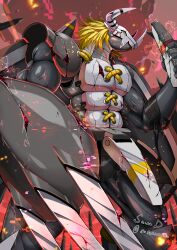 blackwargreymon from digimon by sawa d