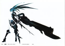 black rock shooter (character) from black rock shooter by huke