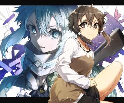 sinon from sword art online by yoru kiri