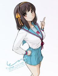 suzumiya haruhi from suzumiya haruhi no yuuutsu