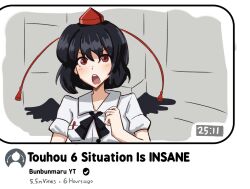 shameimaru aya from touhou