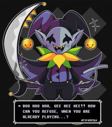 jevil from deltarune by woofzilla