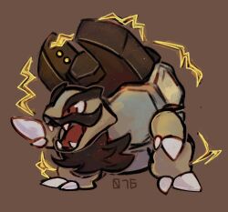 alolan golem from pokemon by kurapixel