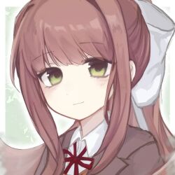 monika (doki doki literature club) from doki doki literature club