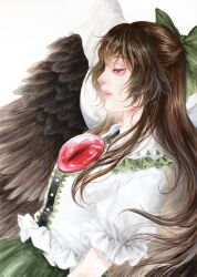 reiuji utsuho from touhou by johnalay