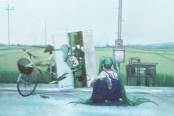 hatsune miku from vocaloid