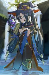 mona (genshin impact) from genshin impact by freng