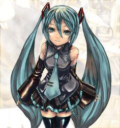 hatsune miku from vocaloid by shaun