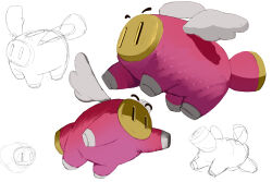 snoutlet (mario) from mario & luigi: brothership
