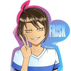 frisk (undertale) from undertale by absurdmage