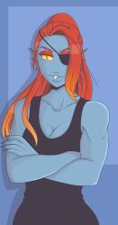 undyne from undertale by absurdmage