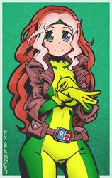 rogue (x-men) from girls und panzer by ichinana (dametetujin17)