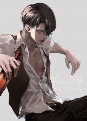 levi (shingeki no kyojin) from shingeki no kyojin
