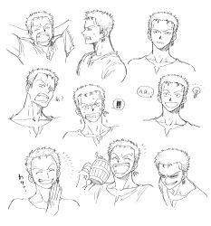 roronoa zoro from one piece by chiyo (qiandai)