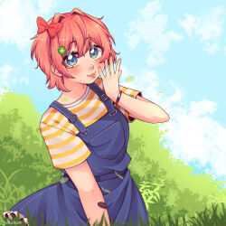 sayori (doki doki literature club) from doki doki literature club