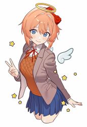 sayori (doki doki literature club) from doki doki literature club