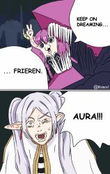 aura (sousou no frieren) from chainsaw man