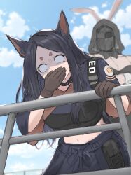 dobermann (arknights) from arknights by mebe (teadia violet)