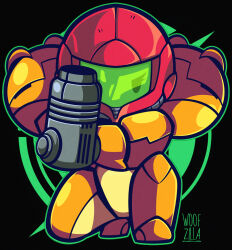 samus aran from metroid by woofzilla