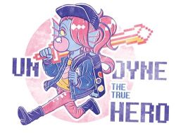 undyne from undertale by nnbadbear