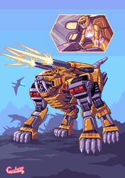 sabertooth tiger dinozord from mighty morphin power rangers