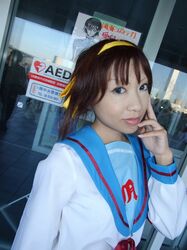 suzumiya haruhi from suzumiya haruhi no yuuutsu