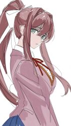 monika (doki doki literature club) from doki doki literature club