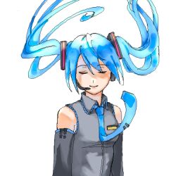 hatsune miku from vocaloid by drawfag