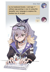 silver wolf (honkai: star rail) from honkai: star rail by eri (erikiri)