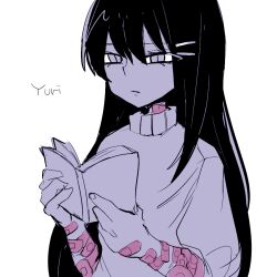 yuri (doki doki literature club) from doki doki literature club