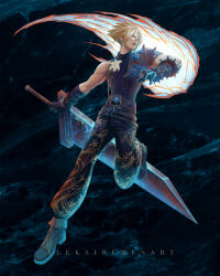 cloud strife from final fantasy by aleksi remes