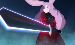 rabbit and steel fan art