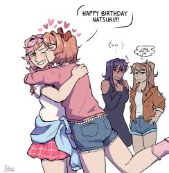 monika (doki doki literature club) from doki doki literature club
