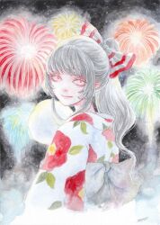 fujiwara no mokou from touhou by johnalay