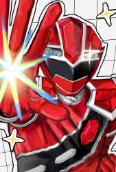 kiramei red from mashin sentai kiramager by r1der l0ve