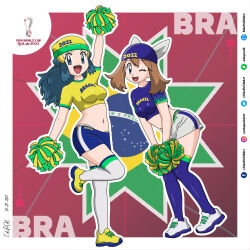 hikari (pokemon) from 2022 fifa world cup by edupool6art