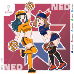 hikari (pokemon) from 2022 fifa world cup by edupool6art