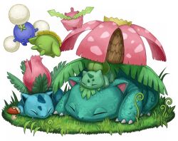 bulbasaur from pokemon by kemonomichi (blue black)