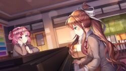 monika (doki doki literature club) from doki doki literature club by lucidsky