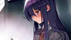 yuri (doki doki literature club) from doki doki literature club by satchely